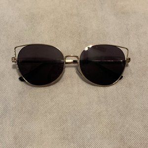 Forever 21 Rose Gold Cat Eye Sunglasses